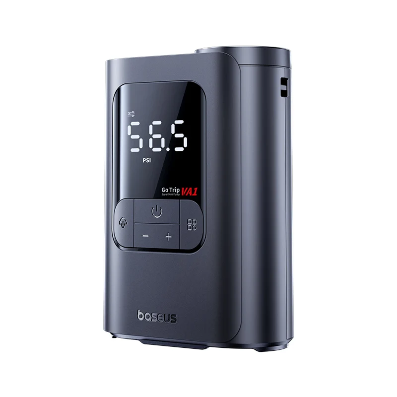 Baseus GoTrip VA1 Super Mini Cordless Inflator 22-Cylinder (Includes: Air Hose x1, Air Nozzles x3, Charging Cable x1) - Cosmic Black